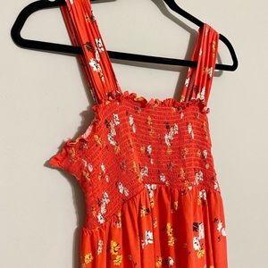 Floral Print Smock Maternity Maxi Dress